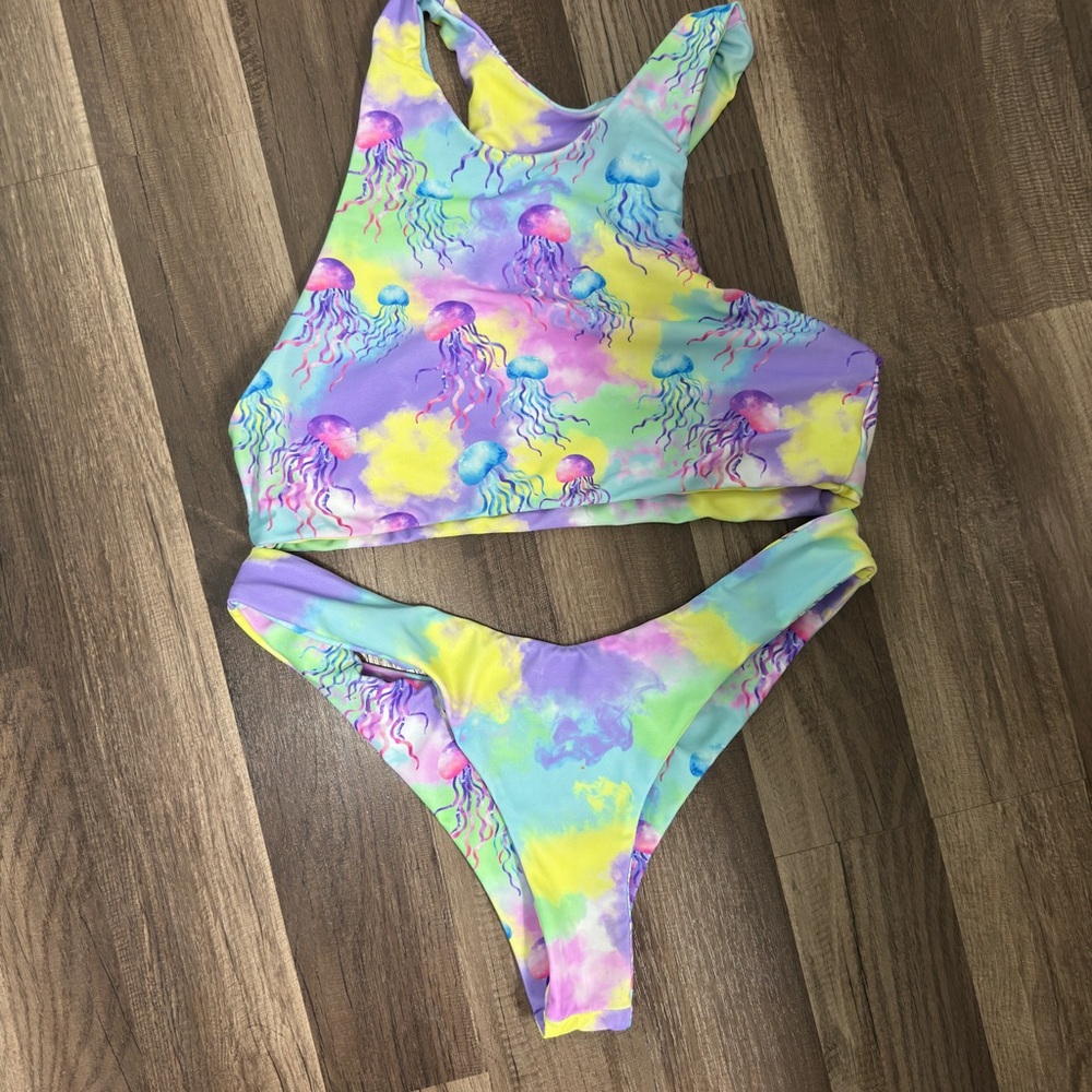 Moana Bikini House Party Colorful Jellyfish Bikini Set